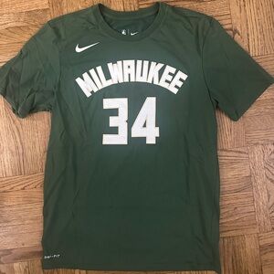 Giannis Antetokounmpo Milwaukee Bucks Nike Dri Fit T-Shirt - Men’s Medium